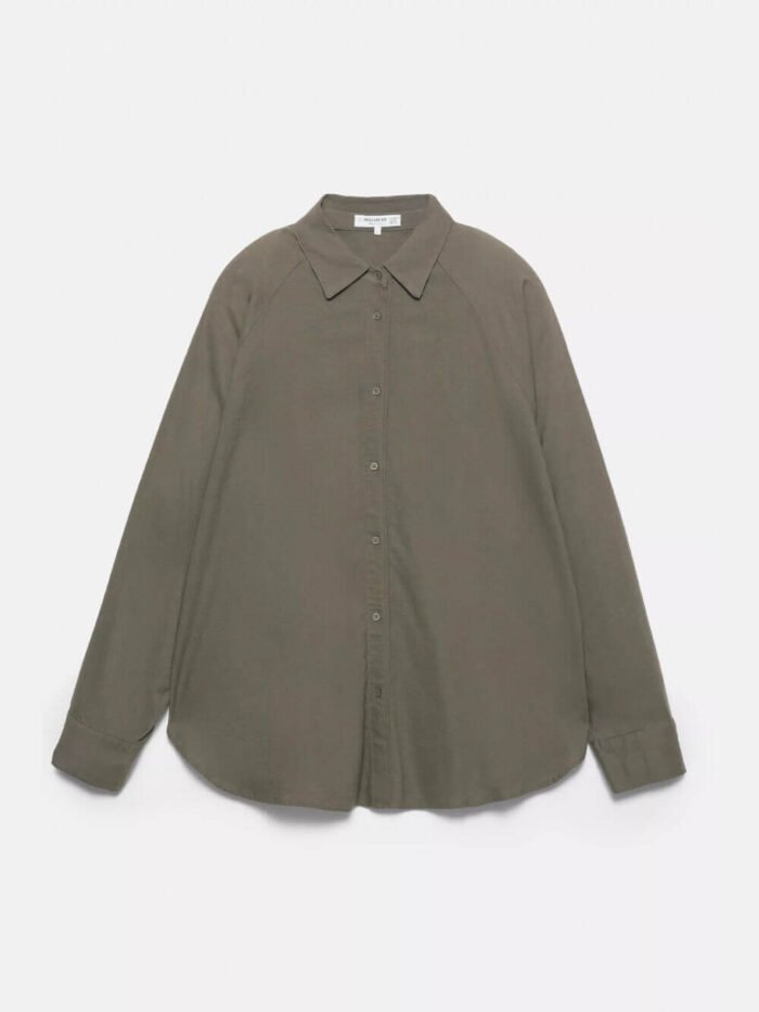 Rustic linen blend shirt