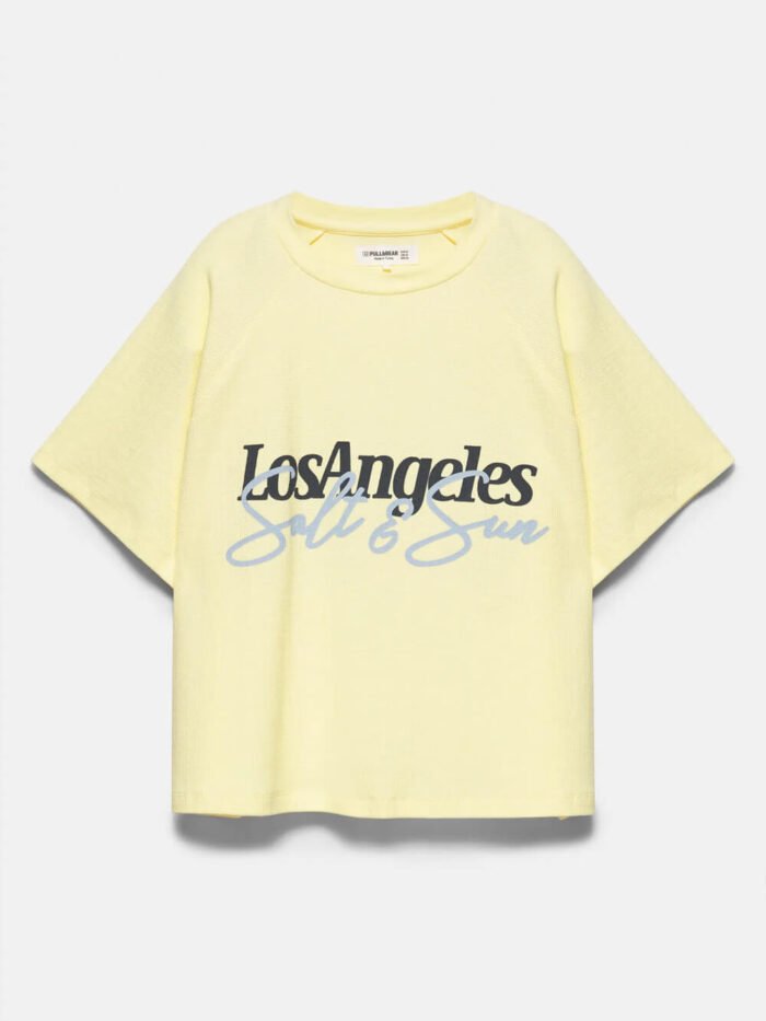 Los Angeles hibiscus floral T-shirt